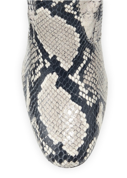 Stuart Weitzman OTK Boots Snake Print - Picture 5 of 7